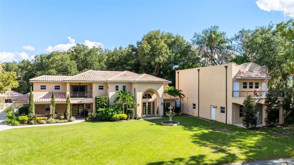 Backyard, Exterior, Facade, Mediterranean