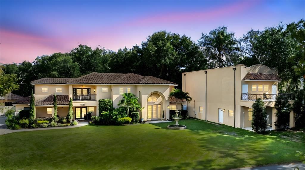 Backyard, Exterior, Facade, Mediterranean