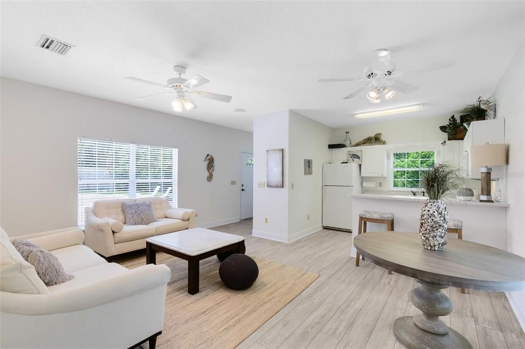 Interior, Kitchen, Living room, Wood Texture Flooring