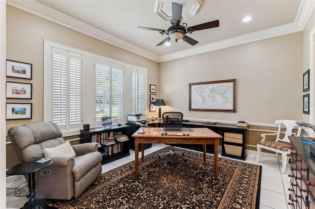 Home Office, Interior, Recessed Lighting