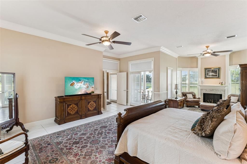 Bedroom, Fireplace, Interior