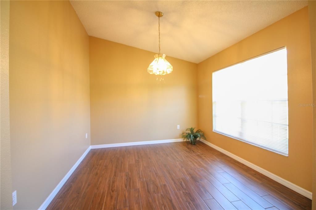 Empty room, Interior, Pendant Lights, Wood Texture Flooring