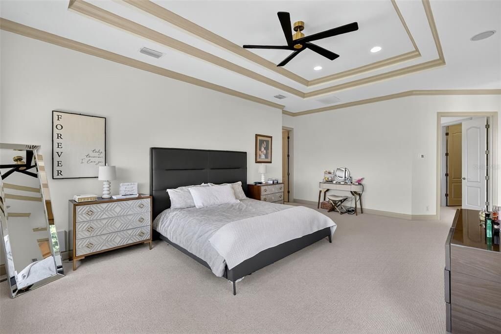 Bedroom, Interior, Recessed Lighting