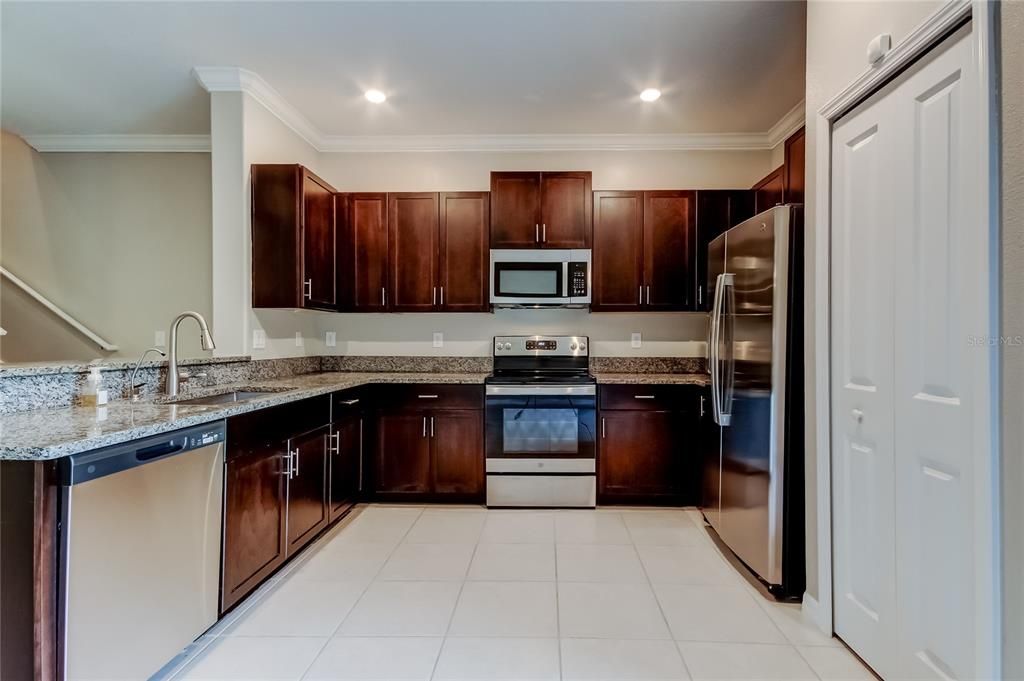 Interior, Kitchen, Recessed Lighting, Stainless Steel Appliances