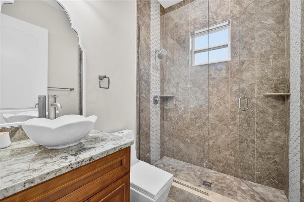 Bathroom, Glass Shower, Interior