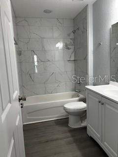 Bathroom, Interior, Marble Walls, Wood Texture Flooring