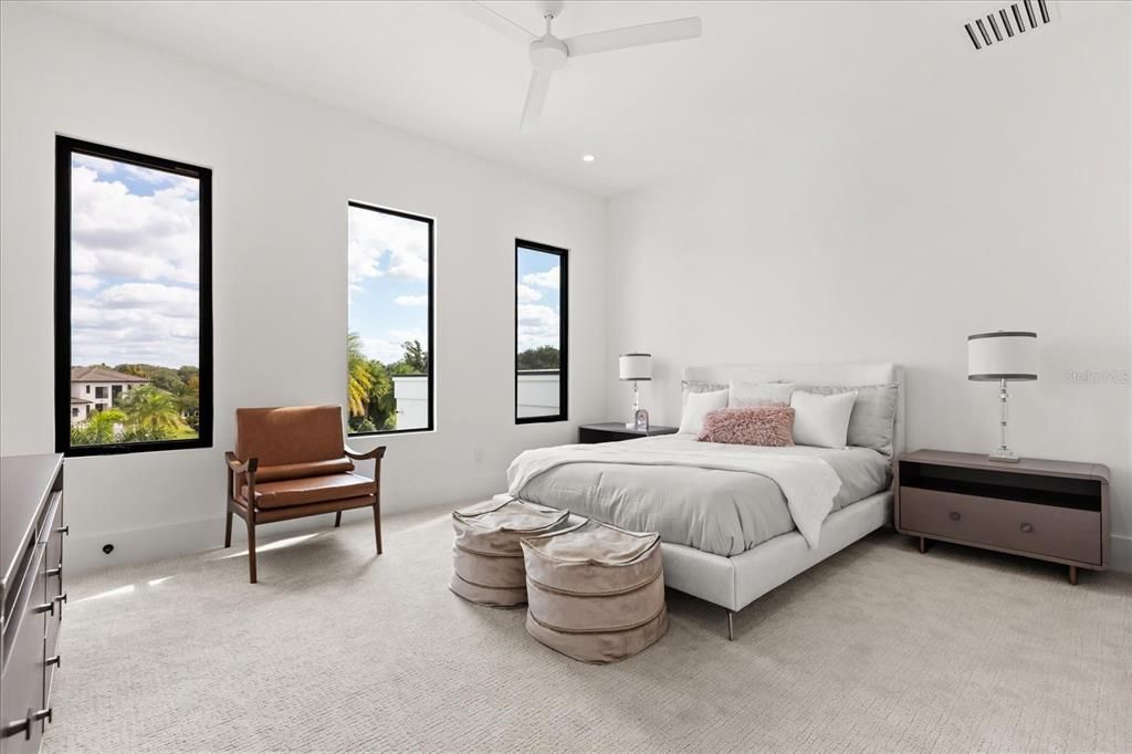 Bedroom, Interior, Recessed Lighting