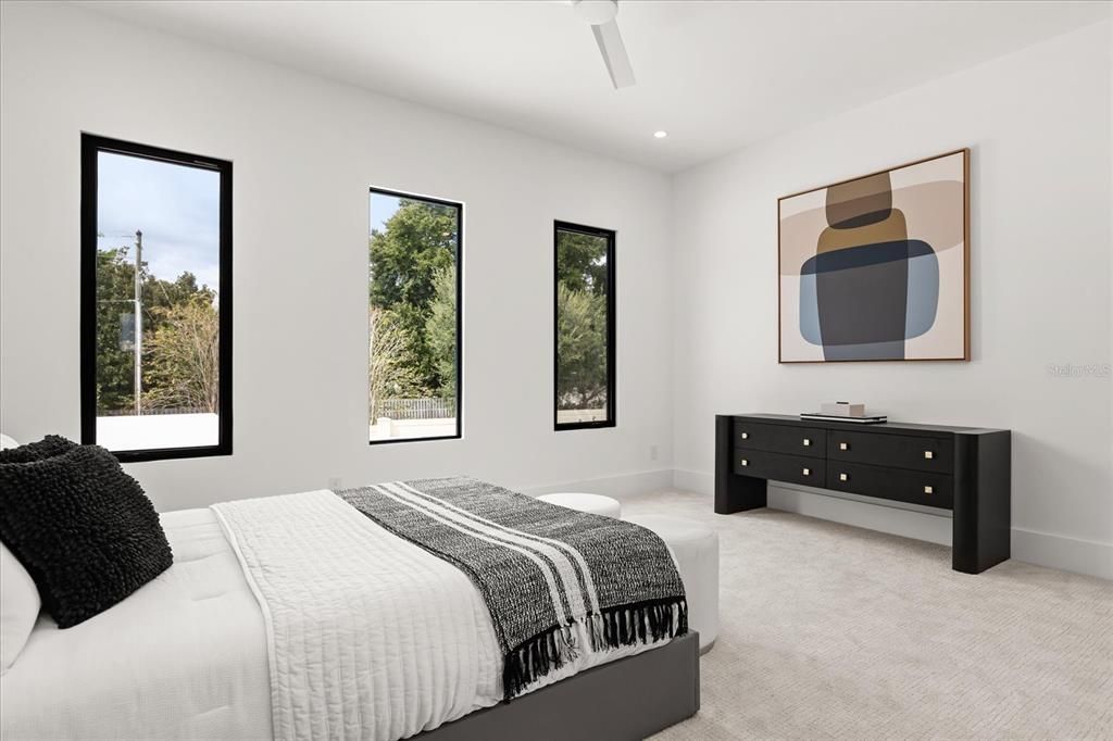 Bedroom, Interior, Recessed Lighting