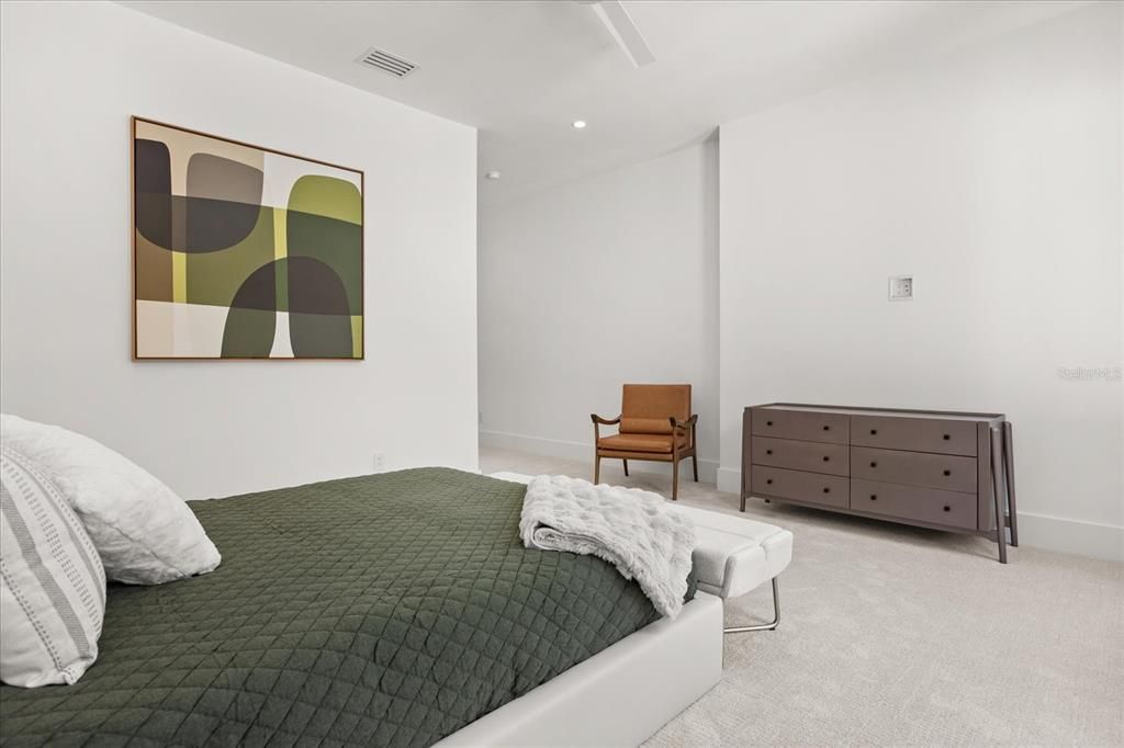 Bedroom, Interior, Recessed Lighting