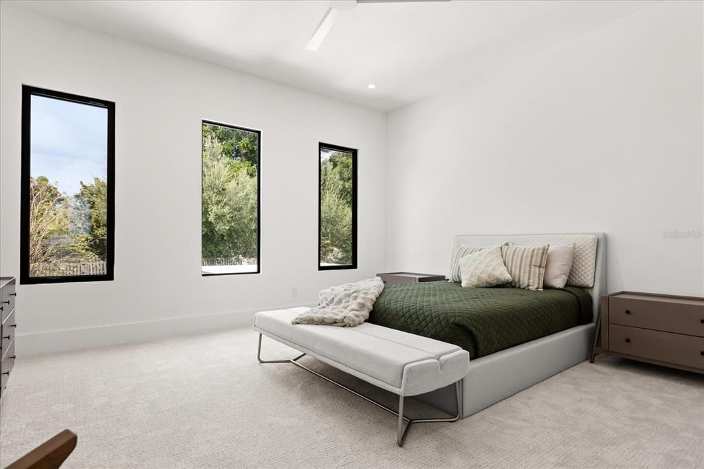 Bedroom, Interior, Recessed Lighting