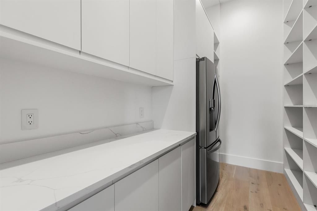 Interior, Kitchen, Washer, Wood Texture Flooring