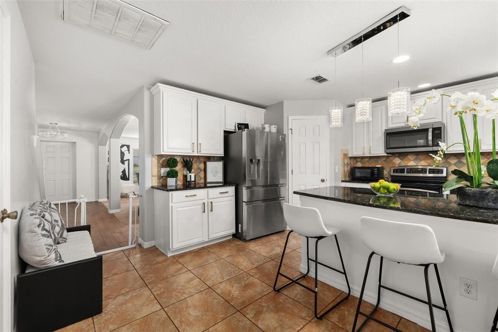 Interior, Kitchen, Pendant Lights, Recessed Lighting