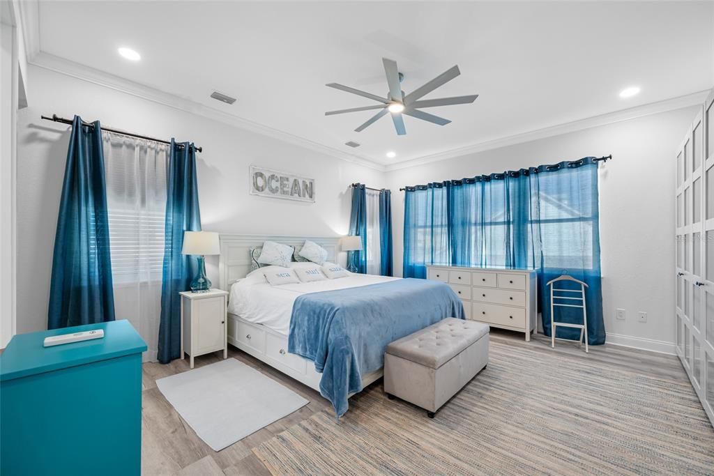 Bedroom, Interior, Recessed Lighting