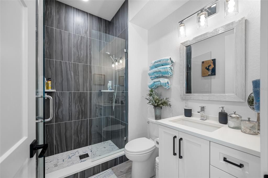 Bathroom, Glass Shower, Interior
