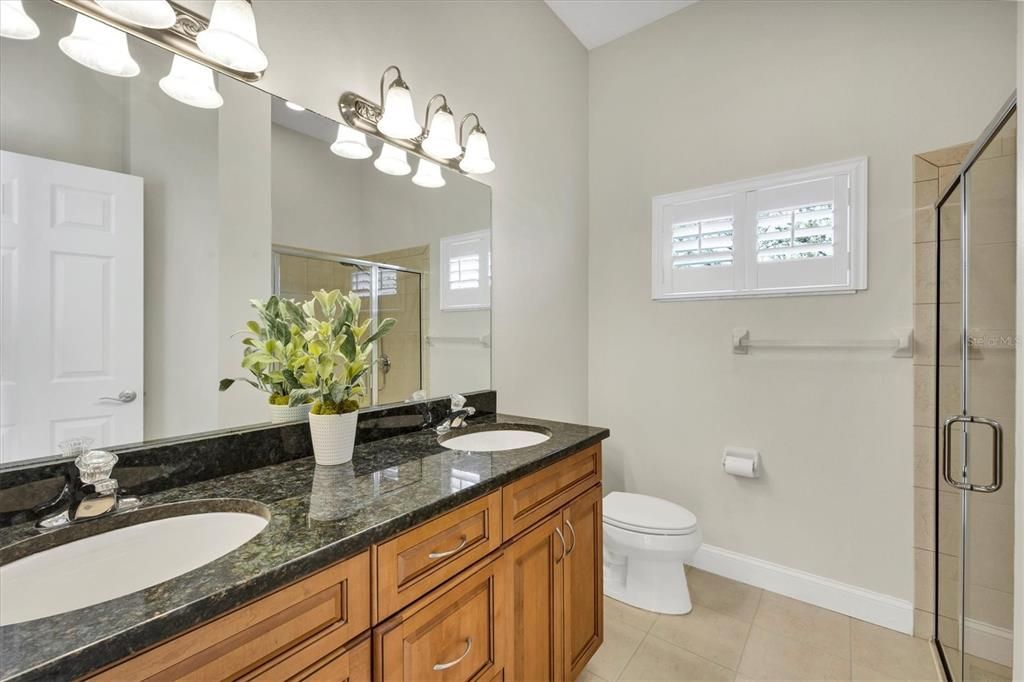 Bathroom, Dual Sink Vanities, Glass Shower, Interior