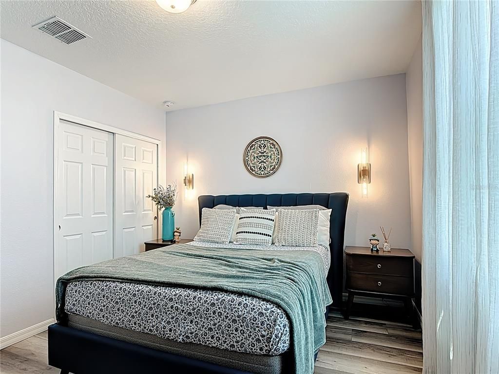Bedroom, Interior, Wood Texture Flooring