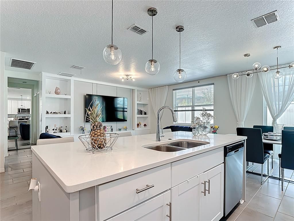 Interior, Kitchen, Pendant Lights, Stainless Steel Appliances