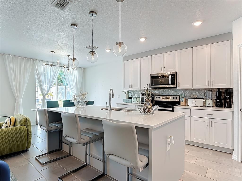 Interior, Kitchen, Pendant Lights, Recessed Lighting