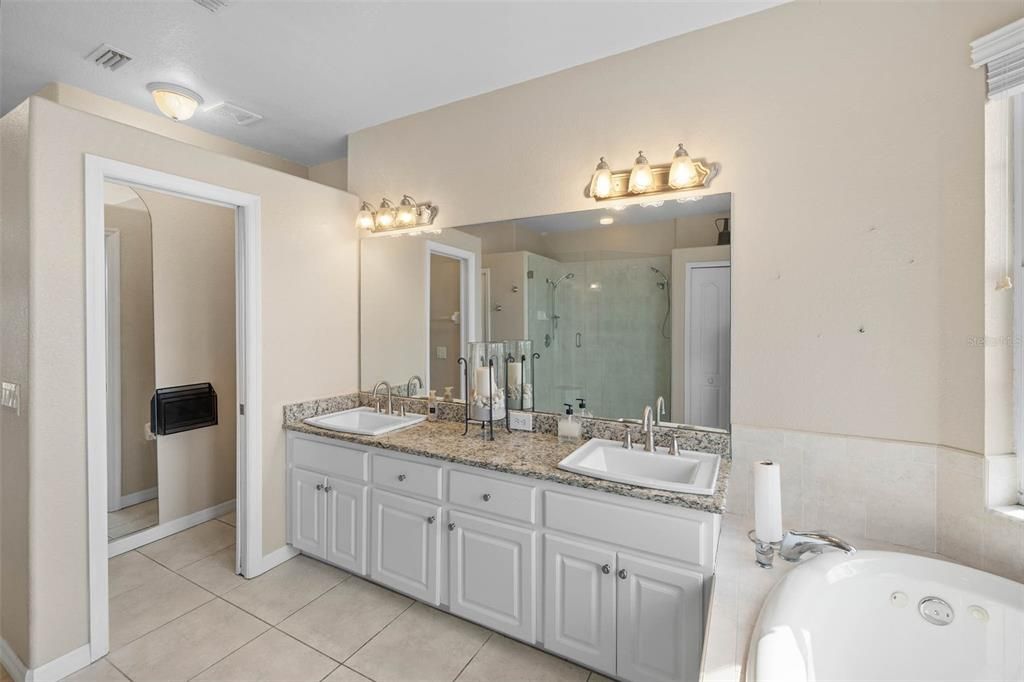 Bathroom, Dual Sink Vanities, Glass Shower, Interior
