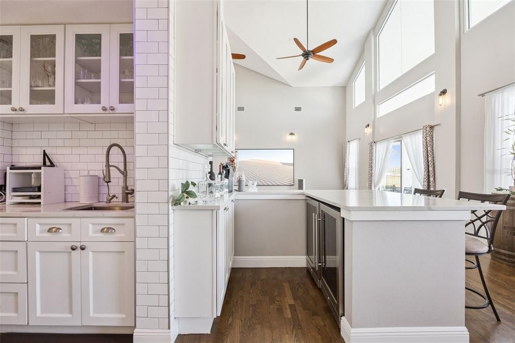 Interior, Kitchen, Wood Texture Flooring
