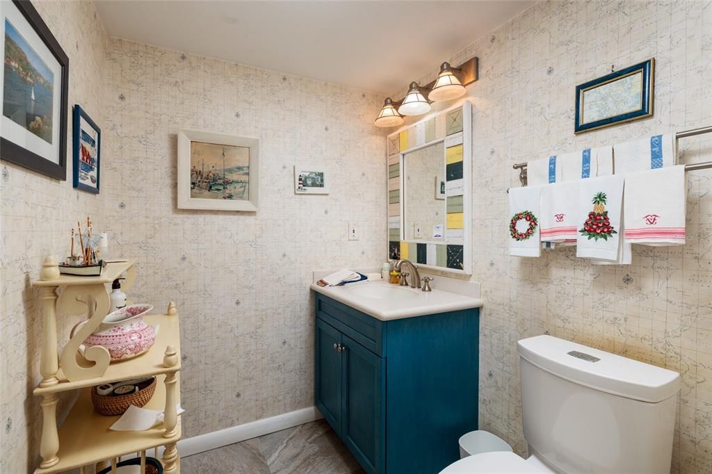 Bathroom, Interior, Stone Walls