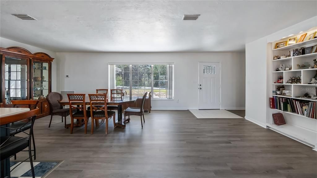 Dining room, Interior, Wood Texture Flooring