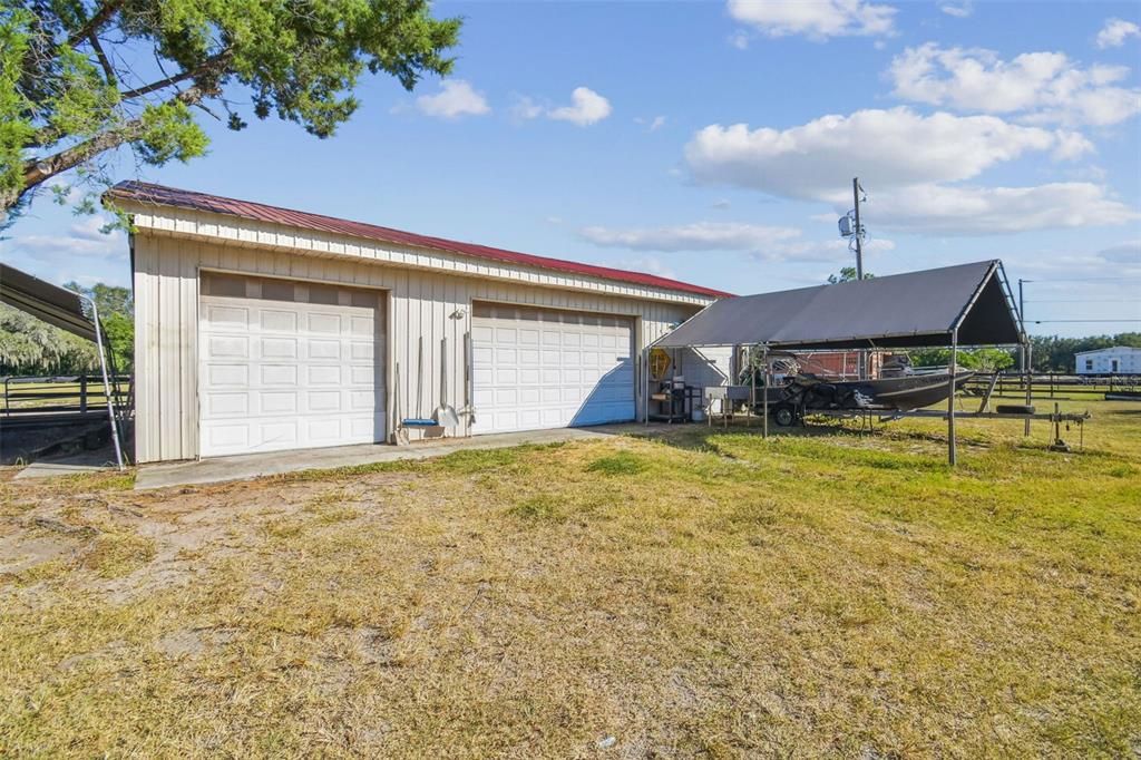 Backyard, Detached Garage, Exterior