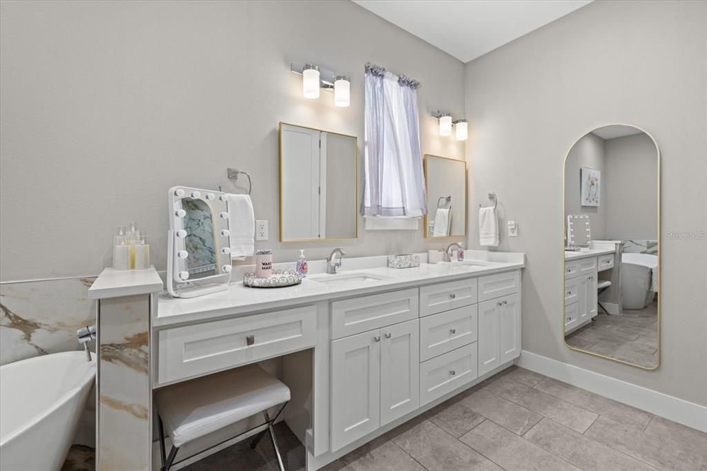 Bathroom, Dual Sink Vanities, Free Standing Baths, Interior