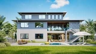 Backyard, Exterior, Facade, Pool, Modern