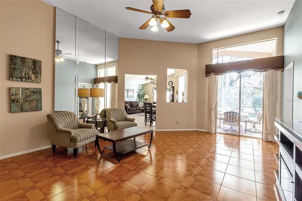 Chandelier, Interior, Living room, Wood Texture Flooring