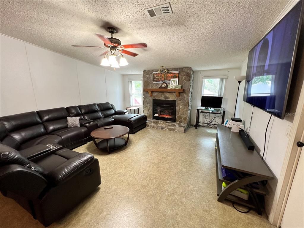 Home Theatre Room, Fireplace, Interior, Living room