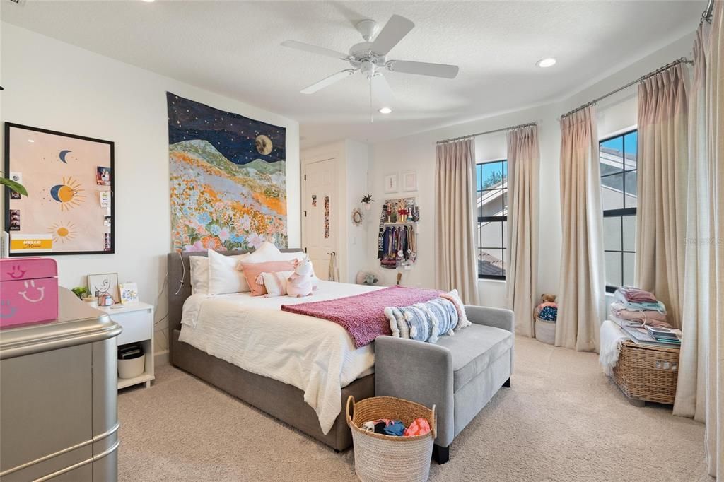 Bedroom, Interior, Recessed Lighting