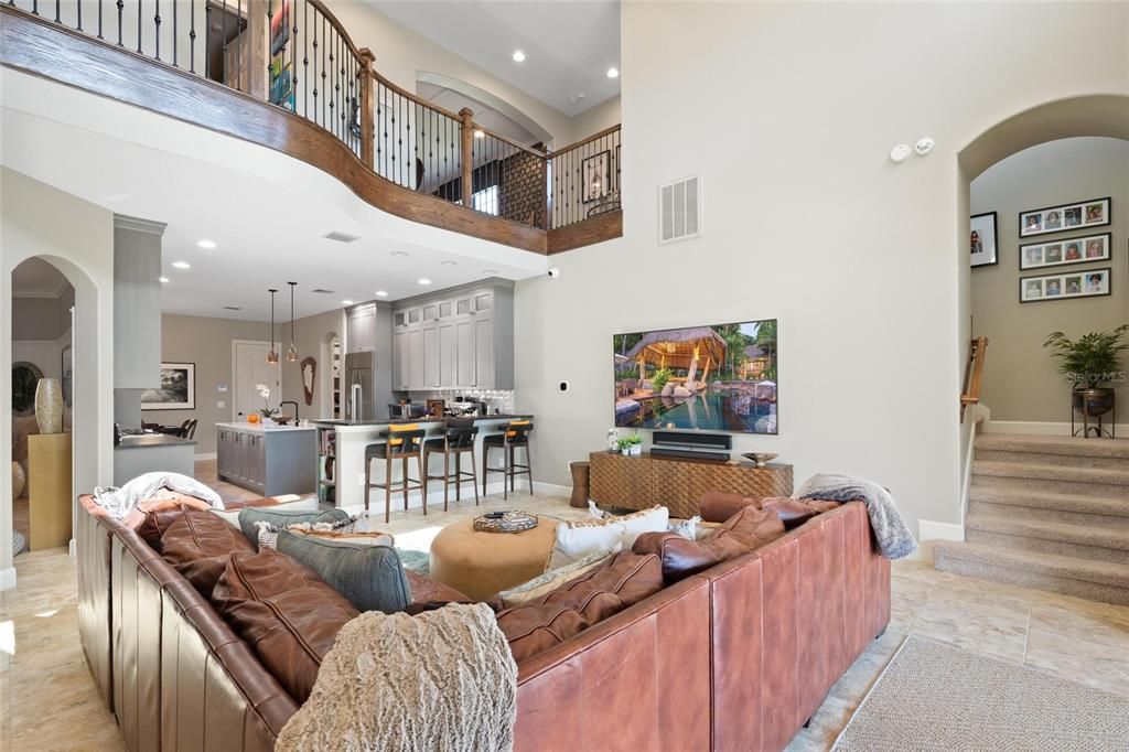 Interior, Kitchen, Living room, Pendant Lights, Recessed Lighting