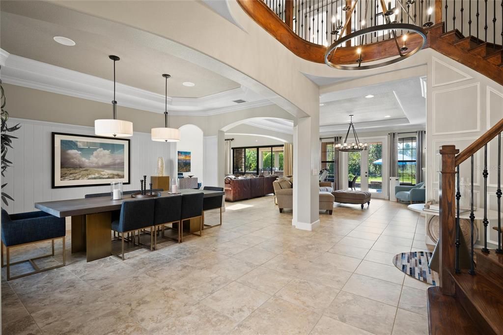 Chandelier, Dining room, Interior, Living room, Pendant Lights, Recessed Lighting