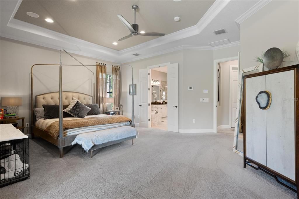 Bedroom, Interior, Recessed Lighting