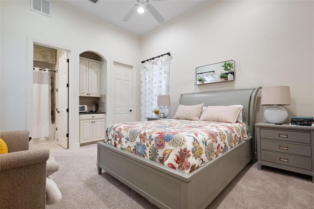 Bedroom, Interior, Recessed Lighting