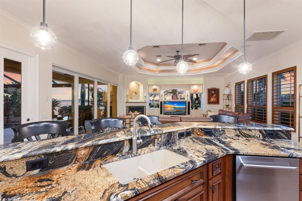 Fireplace, Interior, Pendant Lights, Recessed Lighting