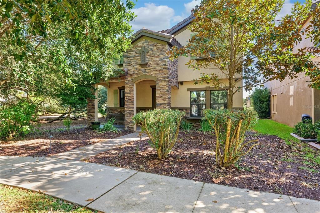 Backyard, Exterior, Facade, Mediterranean