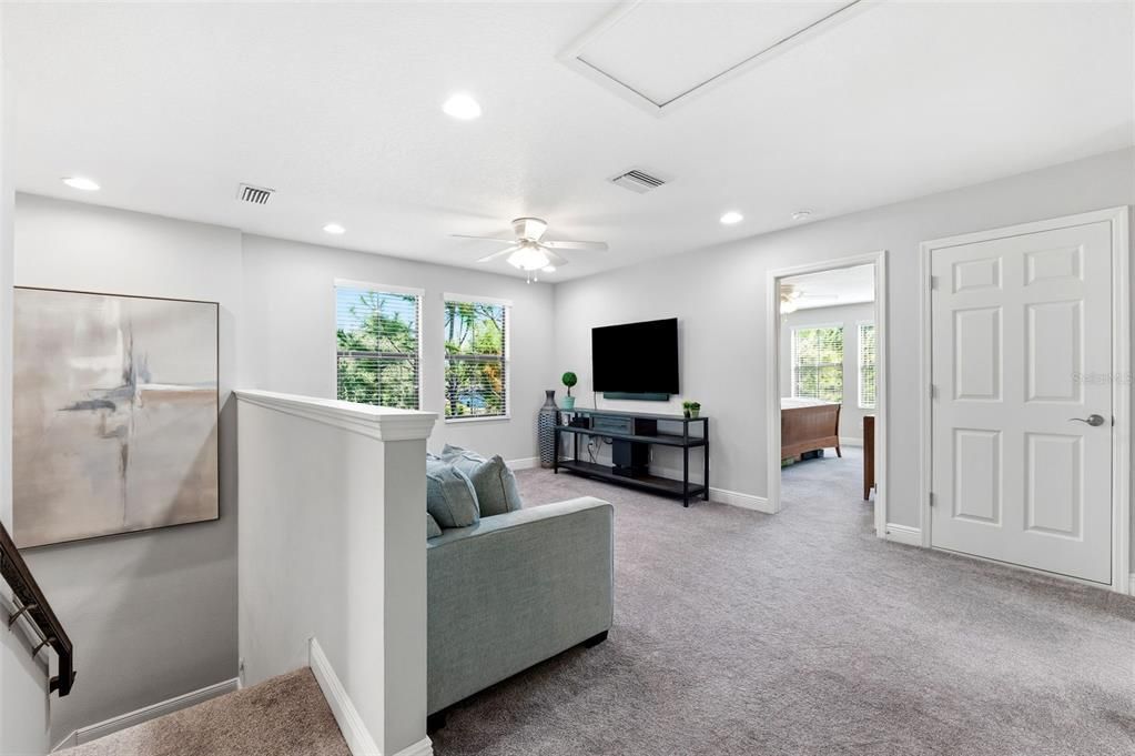 Interior, Living room, Recessed Lighting