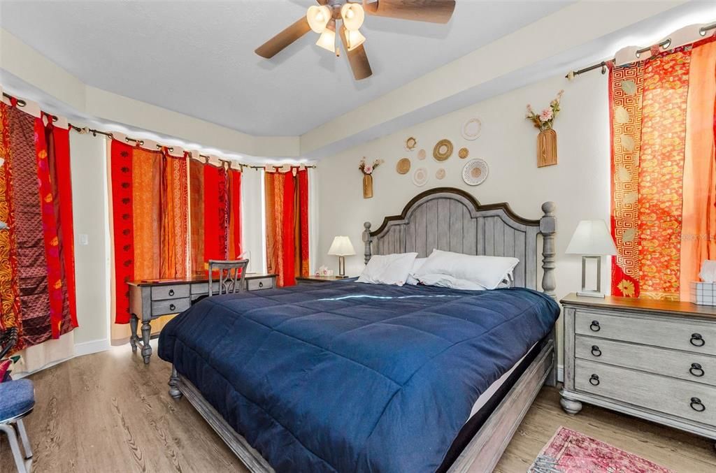 Bedroom, Interior, Wood Texture Flooring