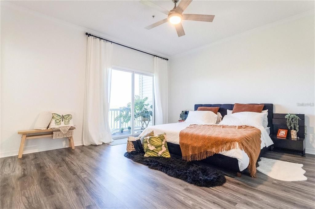 Bedroom, Interior, Wood Texture Flooring