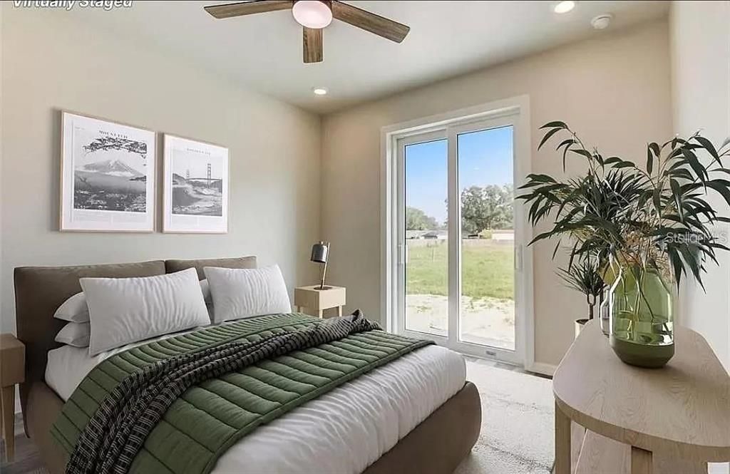 Bedroom, Interior, Recessed Lighting