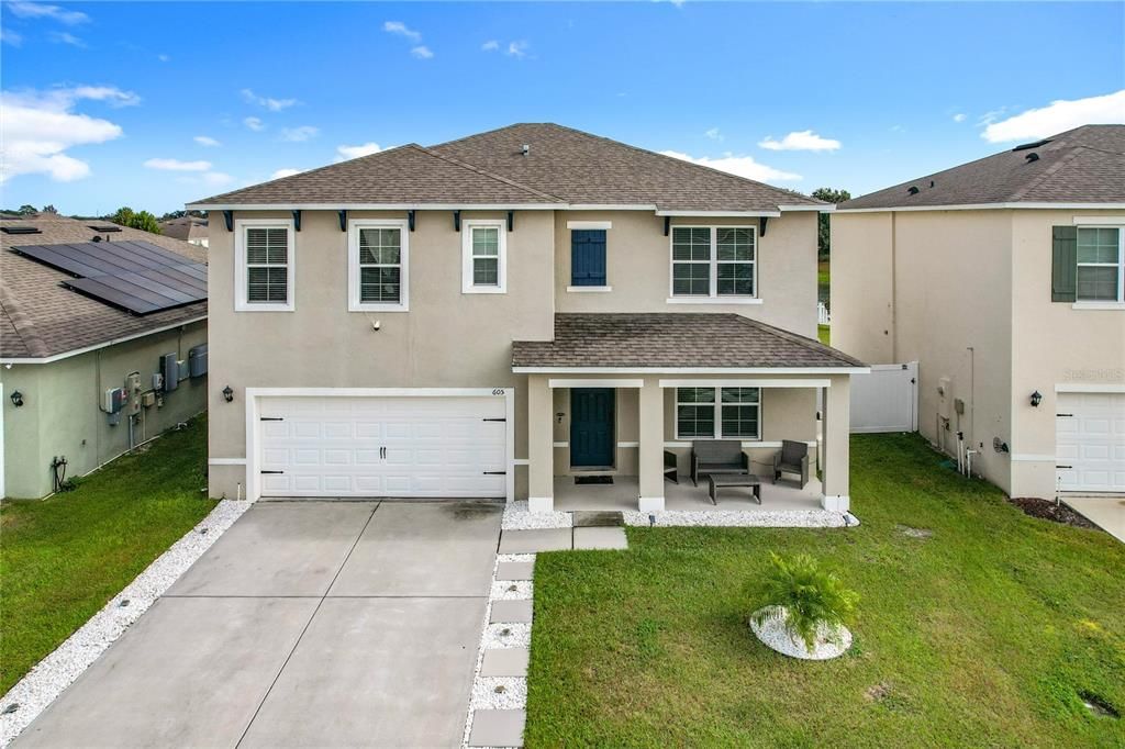 Attached, Exterior, Facade, Solar Panels, Mediterranean