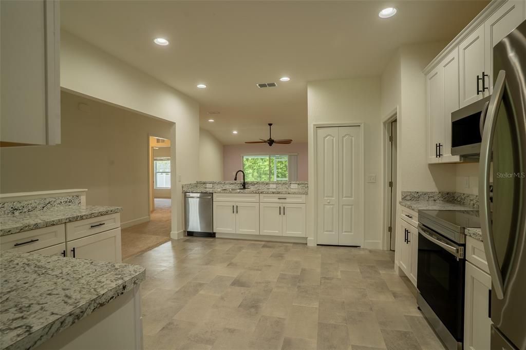 Interior, Kitchen, Recessed Lighting, Stainless Steel Appliances