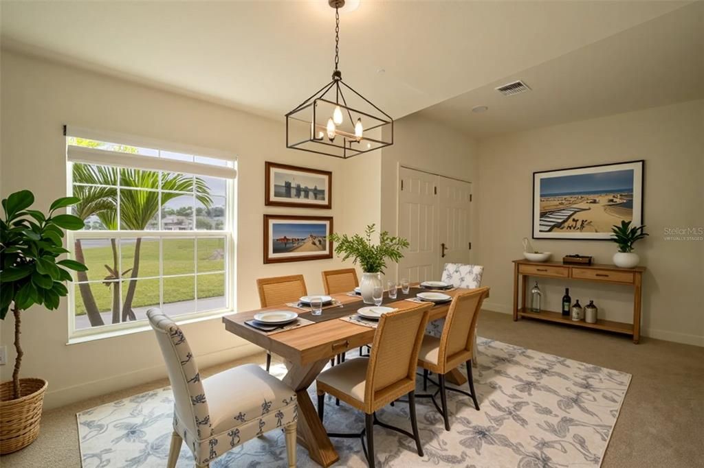 Dining room, Interior, Pendant Lights