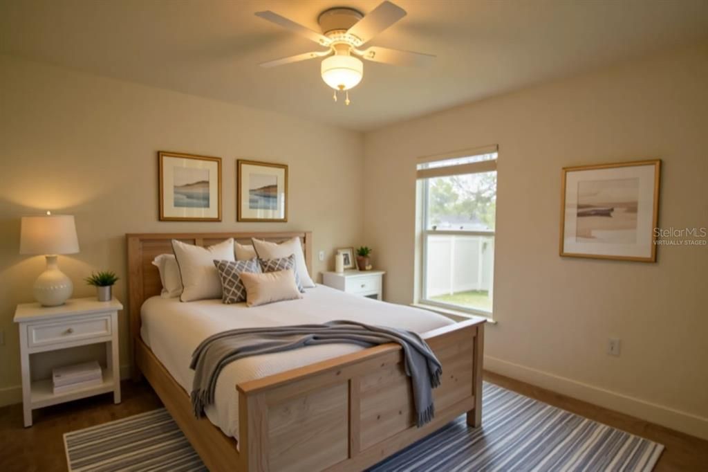 Bedroom, Interior, Wood Texture Flooring