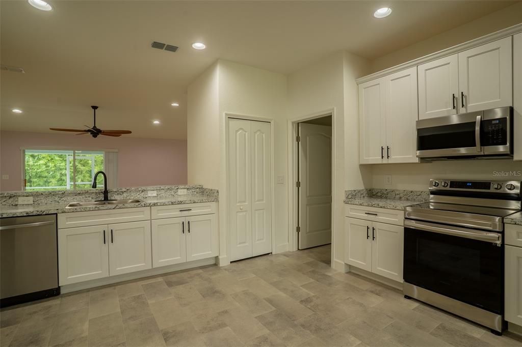 Interior, Kitchen, Recessed Lighting, Stainless Steel Appliances