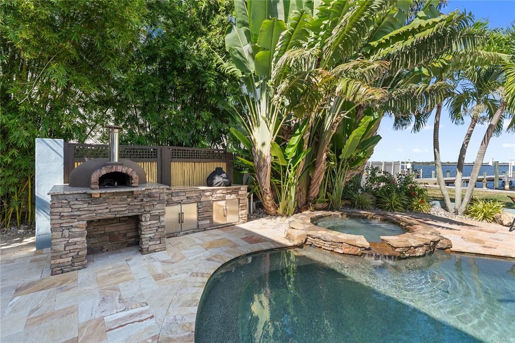 Exterior, Outdoor Kitchen, Pool, Water