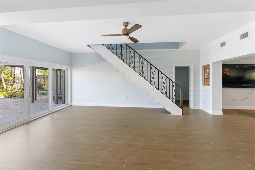 Empty room, Interior, Wood Texture Flooring