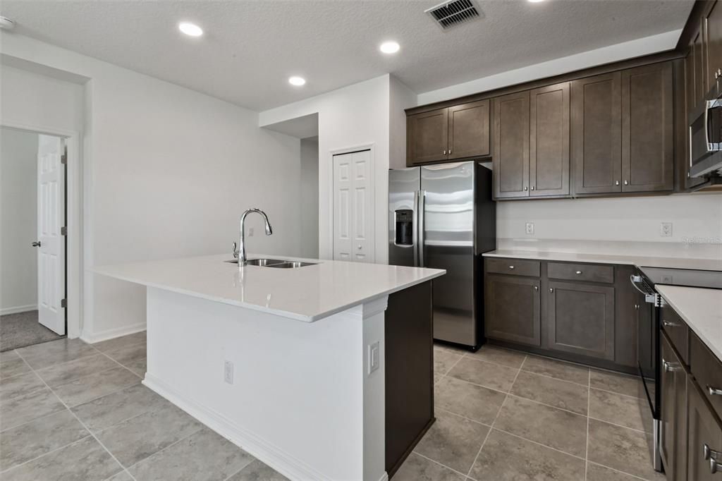 Interior, Kitchen, Recessed Lighting, Stainless Steel Appliances